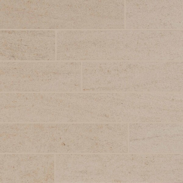 Living Style Beige Bullnose 2 In. X 24 In. Glazed Porcelain Wall Tile, 12PK